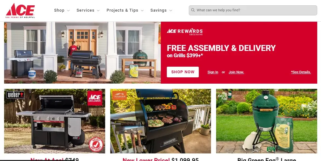 Ace Hardware website