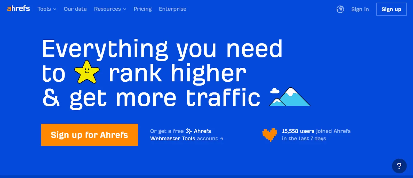 Ahrefs website