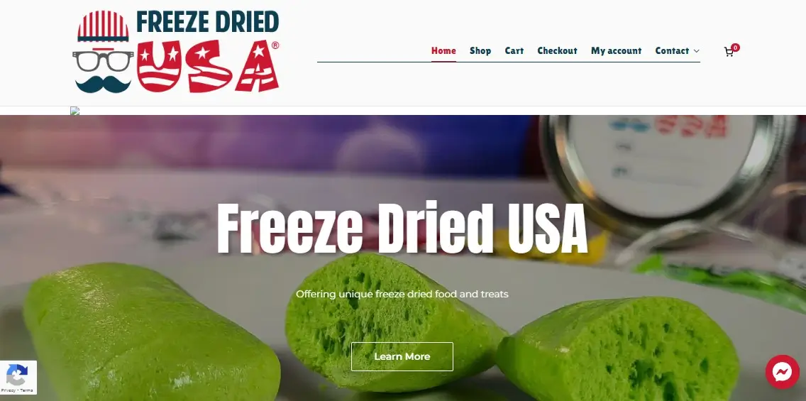 Freeze Dried USA website