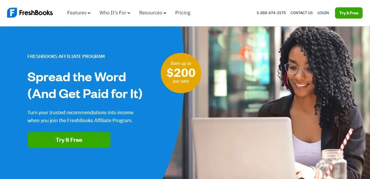 Freshbooks affiliate website