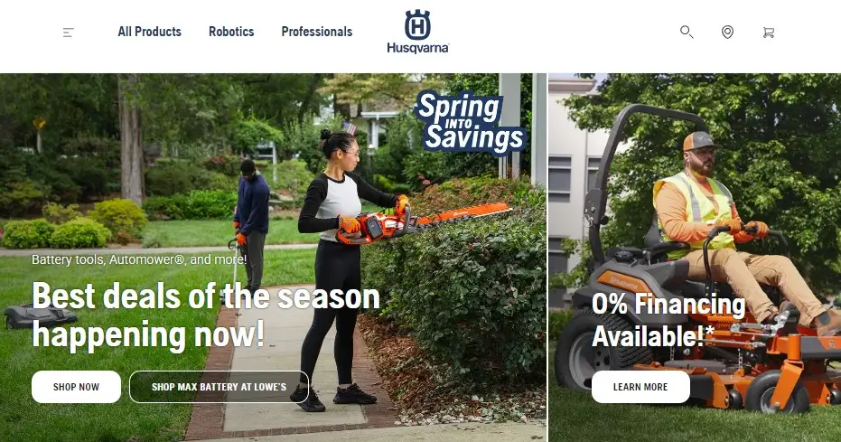 Husqvarna website