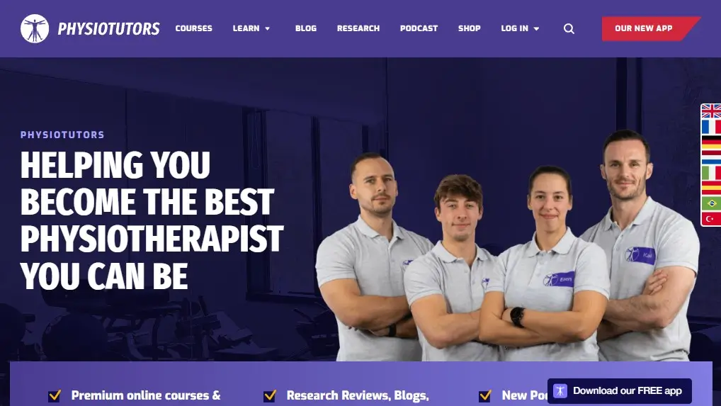 Physiotutors website