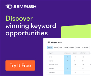 Semrush affiliate banner