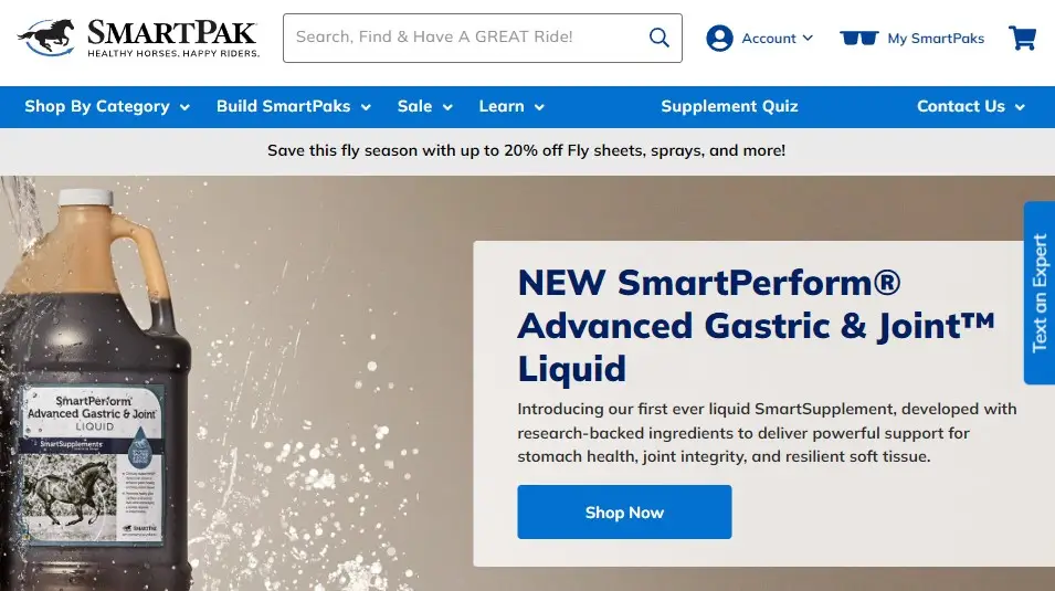 SmartPak website