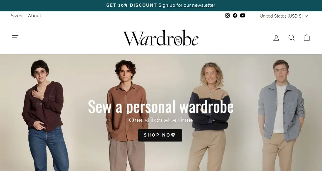 Wardrobe By Me website